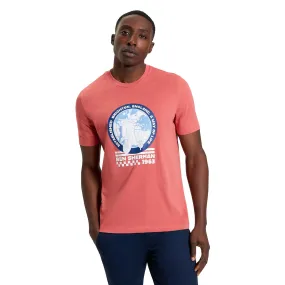 Layered Collar Structure Biodegradable Fiber Ben Sherman Mens World Scooter Short Sleeve T-Shirt
