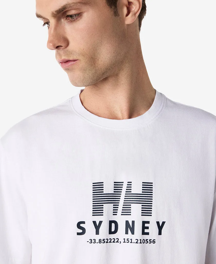 DoubleLayered Collar SnagResistant SYDNEY T-SHIRT, White