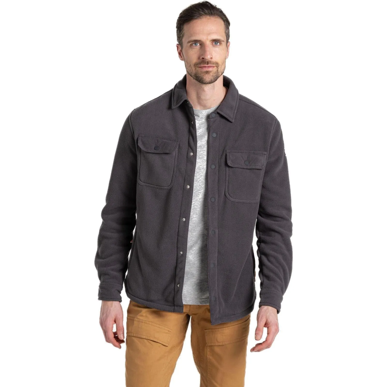 Craghoppers Mens Craggy Button Front Jacket Layered Collar Inner Layer