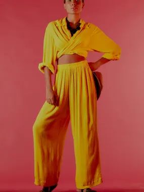 HANS PANTS Fold Over Detail