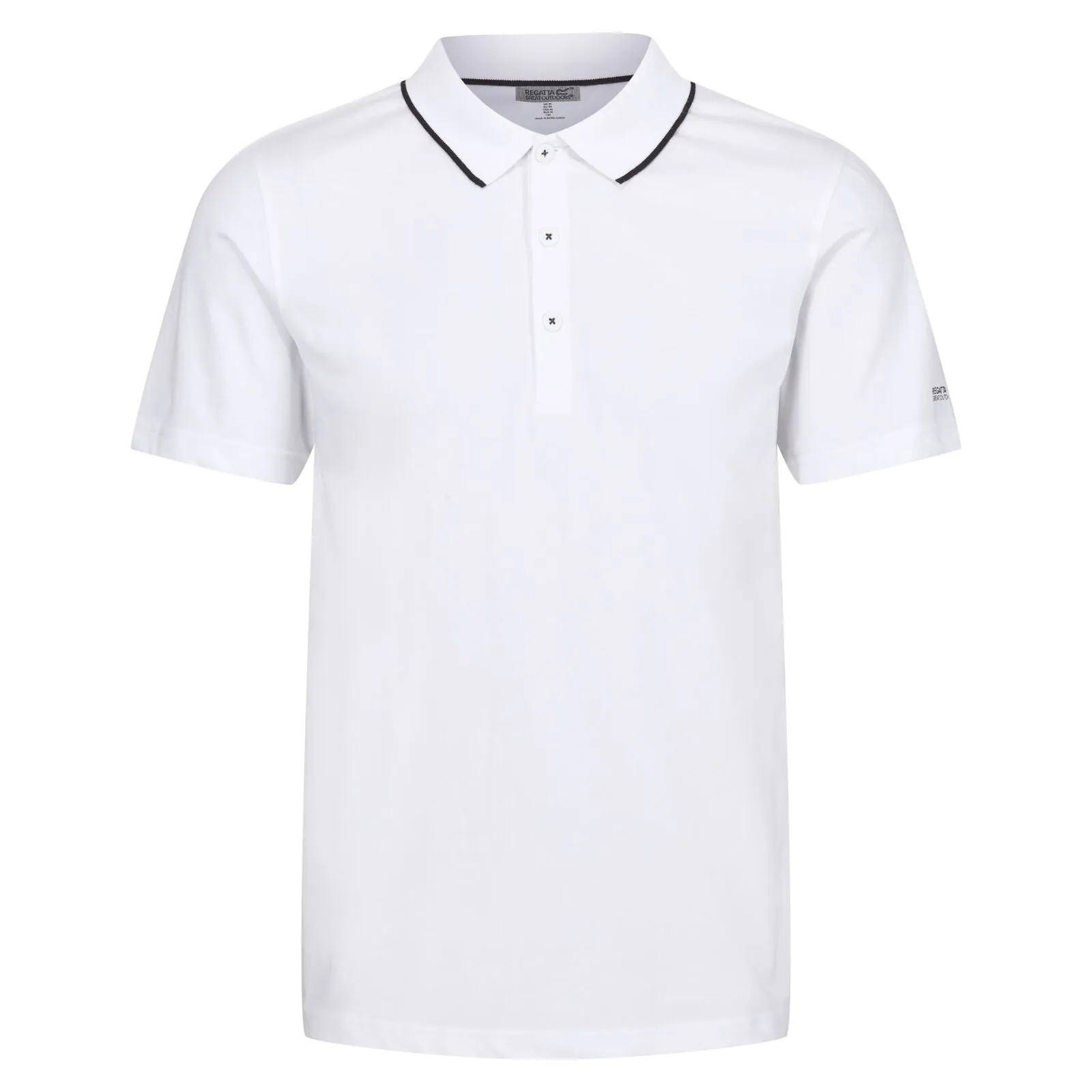 Regatta Mens Forley Short Sleeve Polo Shirt MoistureWicking Fabric