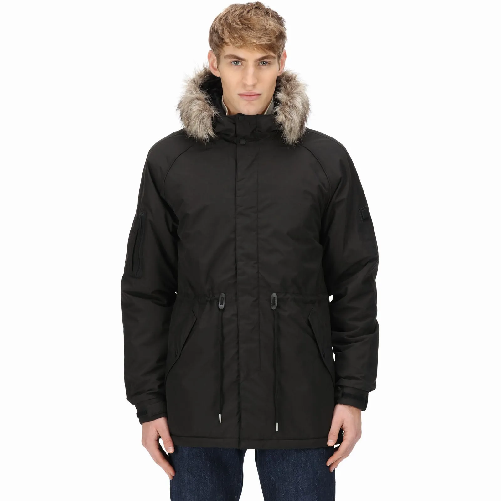 Regatta Mens Salinger III Waterproof Parka Jacket Stand Collar