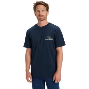 elegant design Wrinkle Free Weave Quiksilver Mens Light Wave Crew Neck Short Sleeve T-Shirt