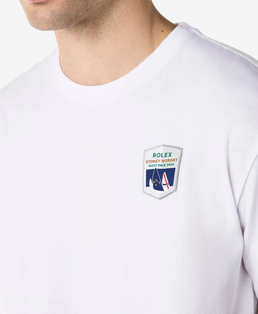 Sweat Absorbent Inner Layer Stylish T-shirt RSHYR TEAM T-SHIRT, White