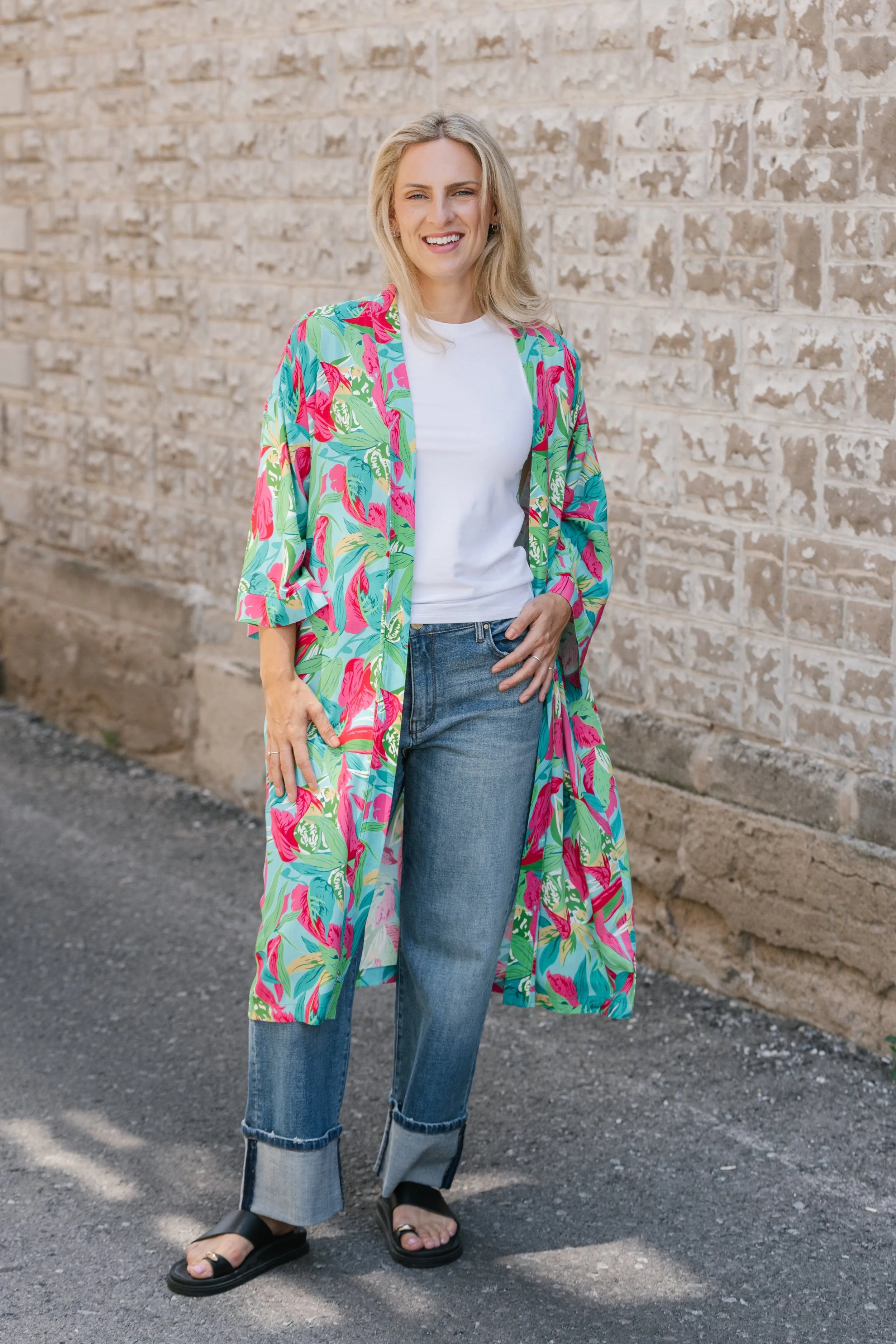 Adley Kimono Cardigan Cozy Choice
