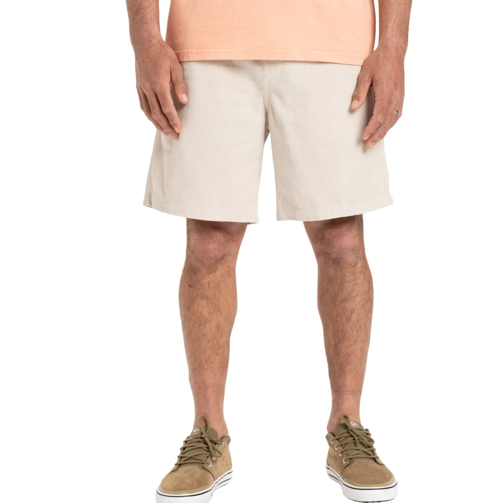Quiksilver Mens Taxer Cord Chino Shorts Chill Design