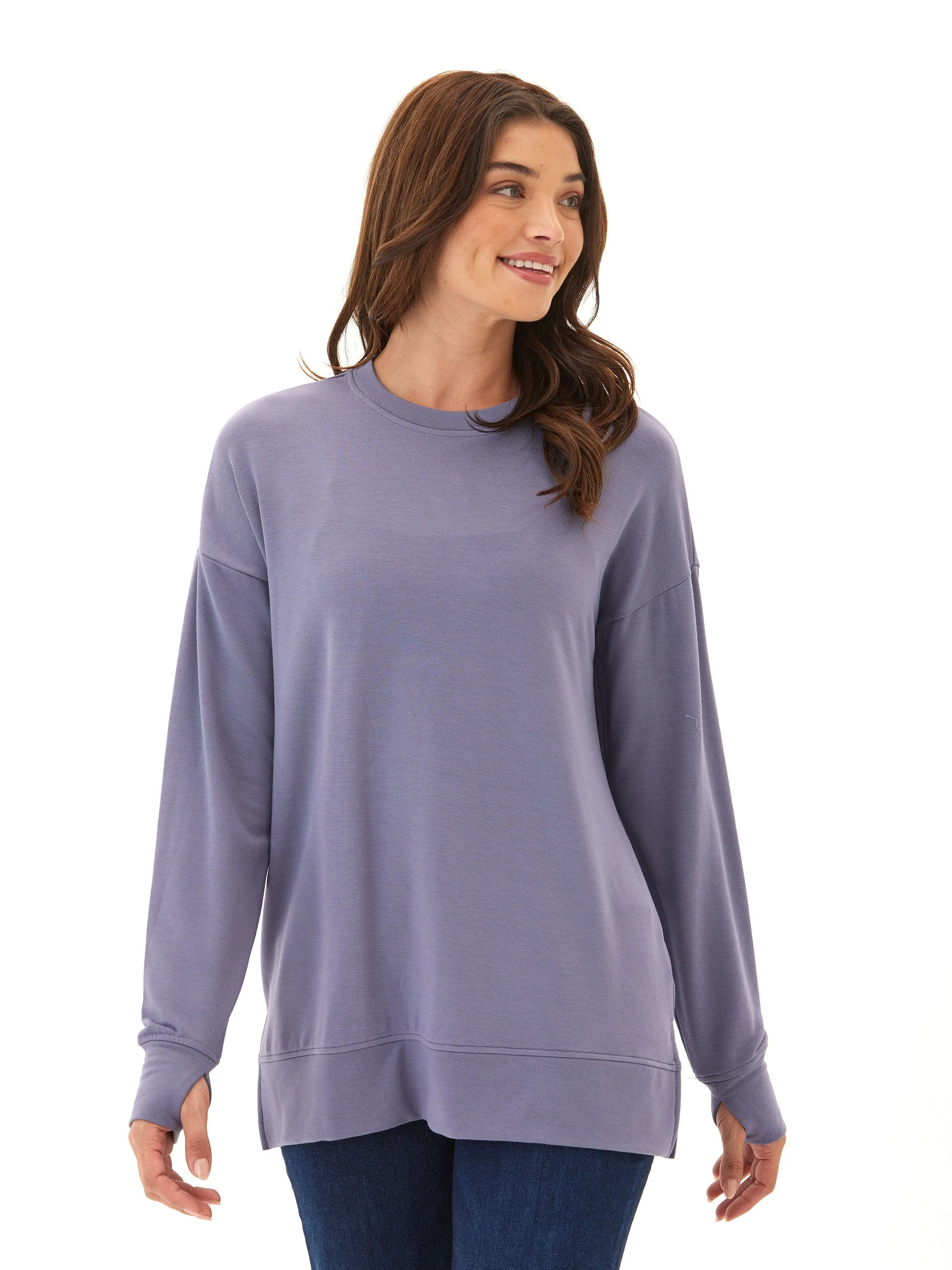 Sustainable Recycled Material UV protection layer Mariah Modal Terry Tunic Top