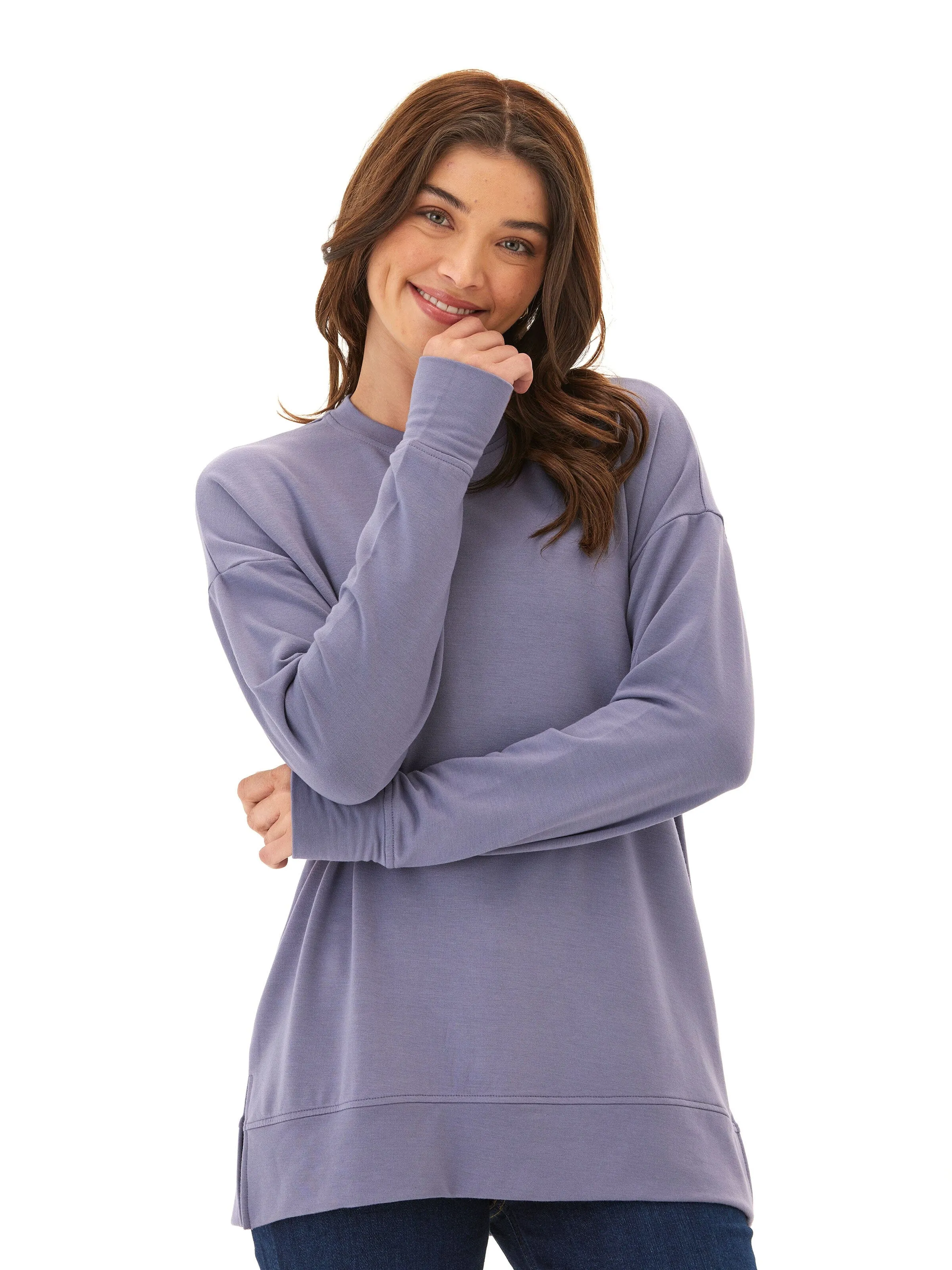 Mariah Modal Terry Tunic Top NoiseFreeMaterial Rainy Day Option