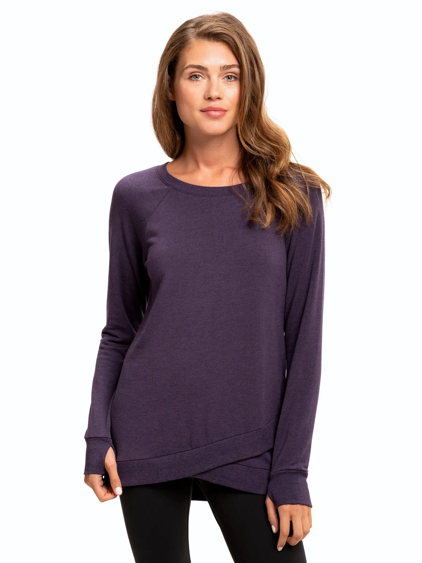 Durable Chill Piece Kangaroo Pocket Leanna Feather Fleece Tunic