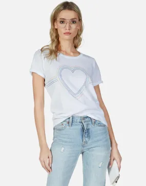 Edda Rainbow Heart Outline Airflow Mesh Panels