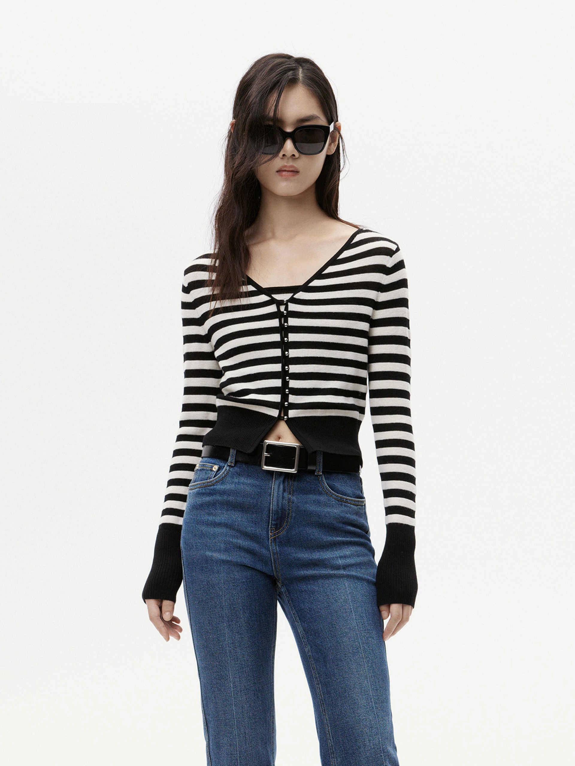 Fabric Softener Compatibility Chart Striped Knitted Cardigan Set
