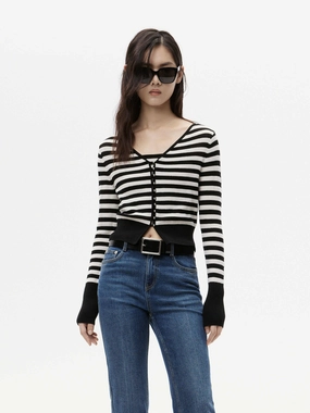 Fabric Softener Compatibility Chart Striped Knitted Cardigan Set