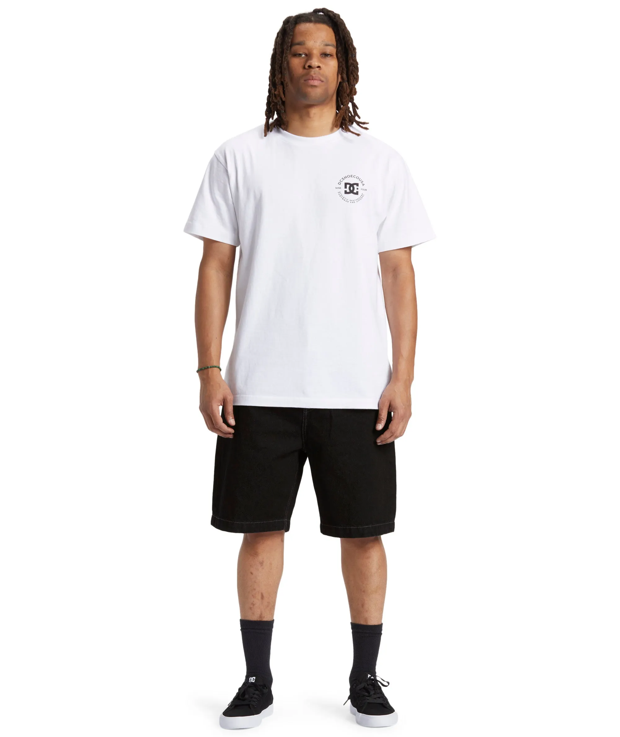 DC Shoes Mens Worker Baggy 19.5" Multi Pocket Denim Shorts Breathable Lining Comfort Design