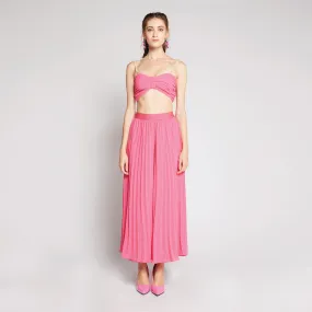Chiffon Pleated Pants Cozy Vibe Lightweight Morning Stroll Durable