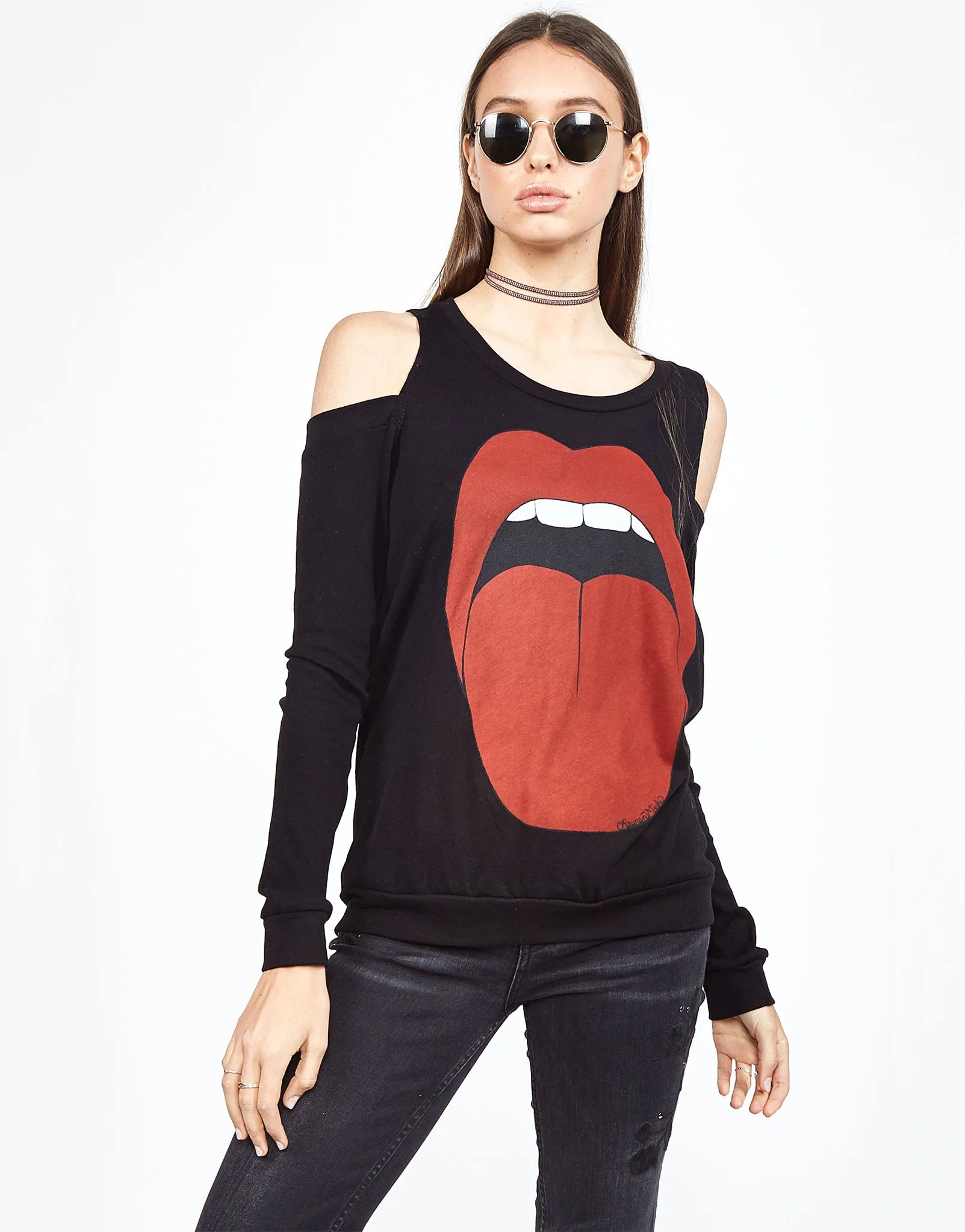 Floral Motif regular Analise Red Tongue