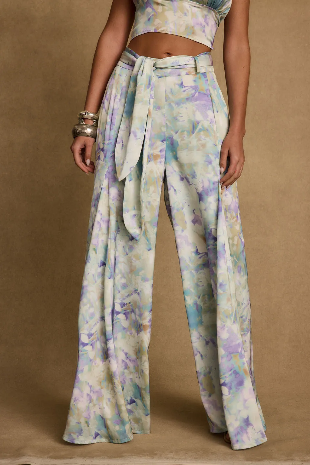 Basic Look Outdoor Comfort Fit Picasso Blue Abstract Pants