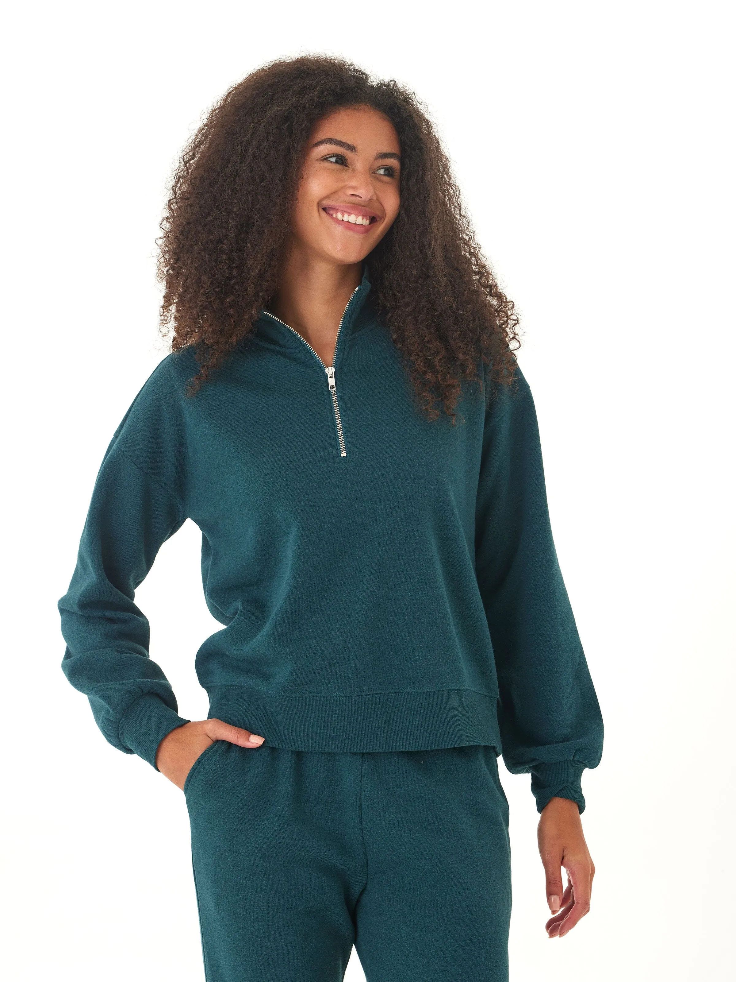 Waist String Weather Proof Constance Tribend Fleece Half Zip Pullover