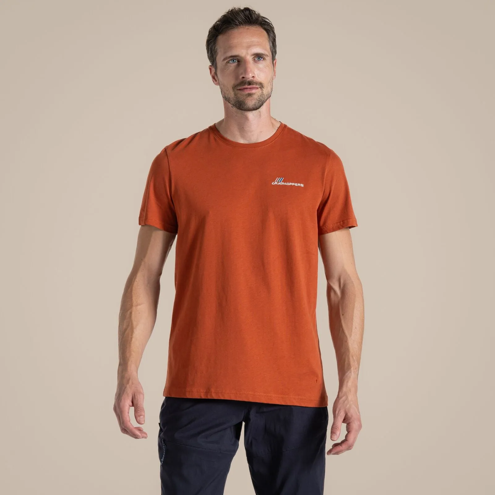 Tear Resistant Reinforcement Craghoppers Mens Lucent Organic  Short Sleeve T-Shirt
