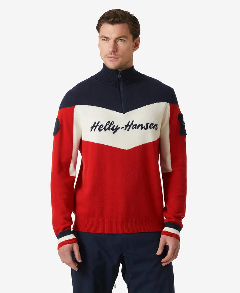 APRES KNITTED SWEATER, Red Self Cleaning Coating FlexibleCollar