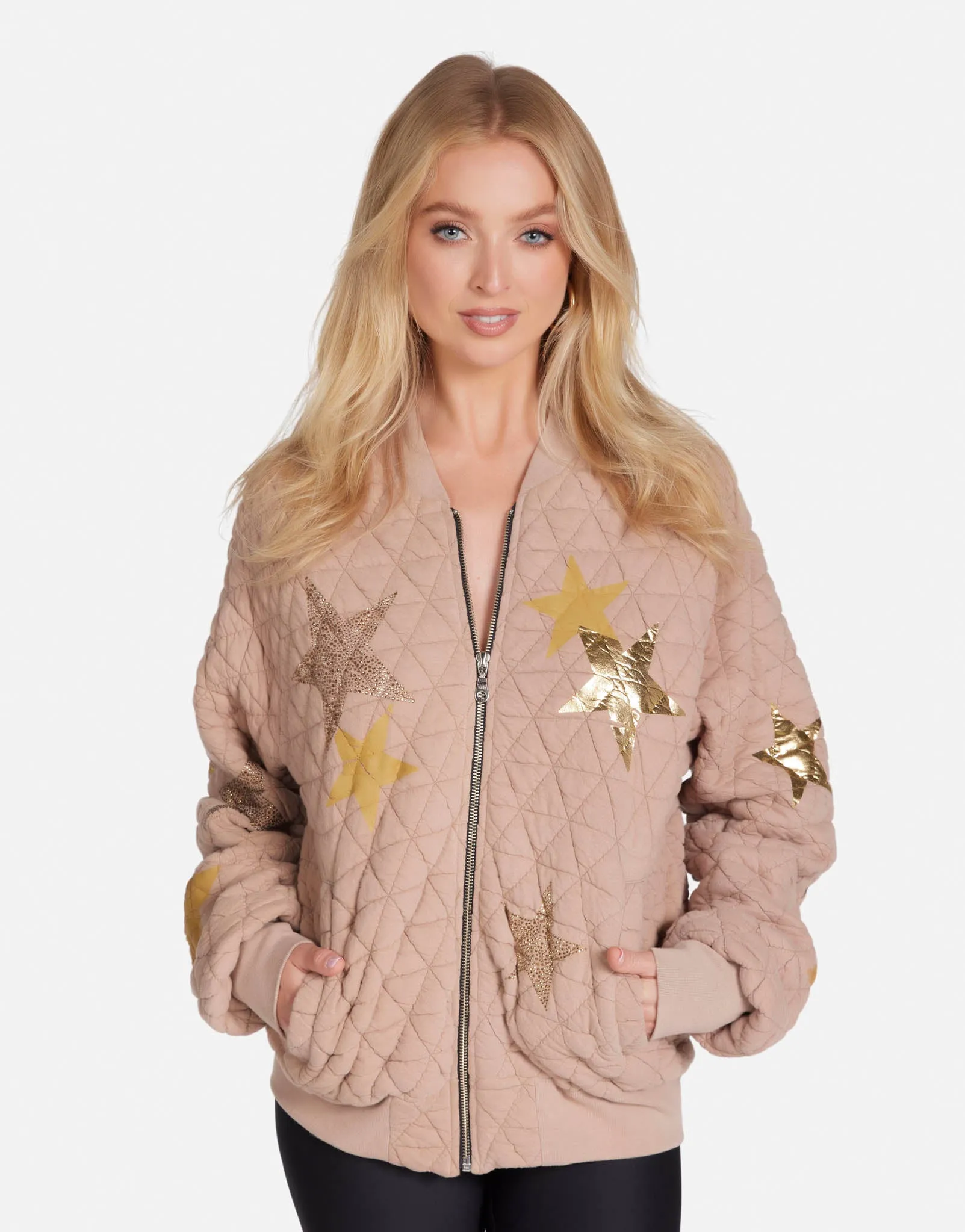 Arlette Gold Crystal Multi Stars elevator Actress