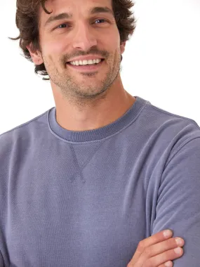 Mineral Wash Fleece Crew Stretchable Material LightweightConstruction