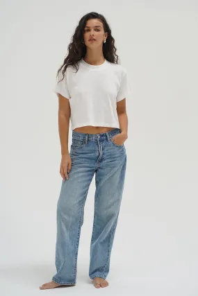 Stylish and Cozy Recycled Polyester Ava Tee - White
