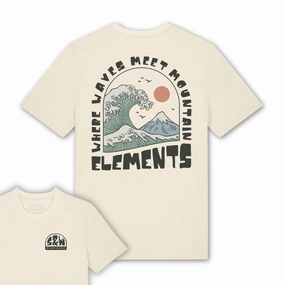 Comfy Fit Wear Water Based Ink Print Organic "Elements" Tee