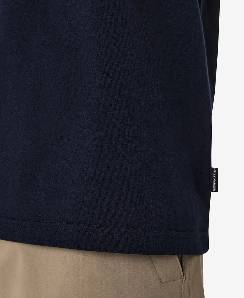 BEAM T-SHIRT, Navy Tagless Neckline FrenchTerry