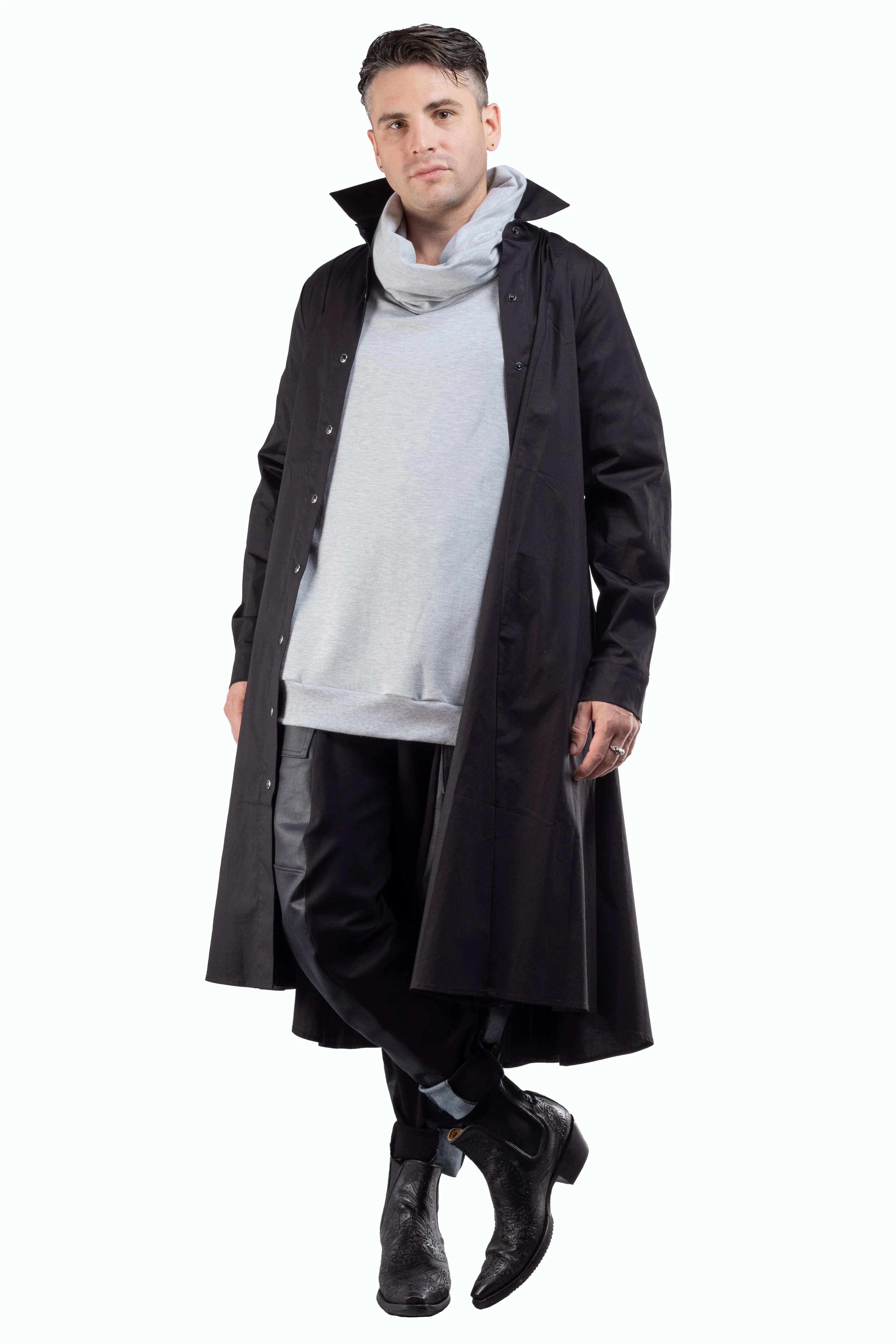 BEATRIX Dress - The Classics Satin Layers Monochrome Mood