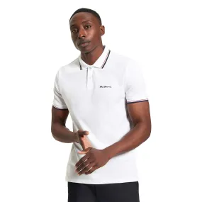 Ben Sherman Mens Signature Pique Short Sleeve Polo Shirt YarnDyed Construction Sporty Elegance
