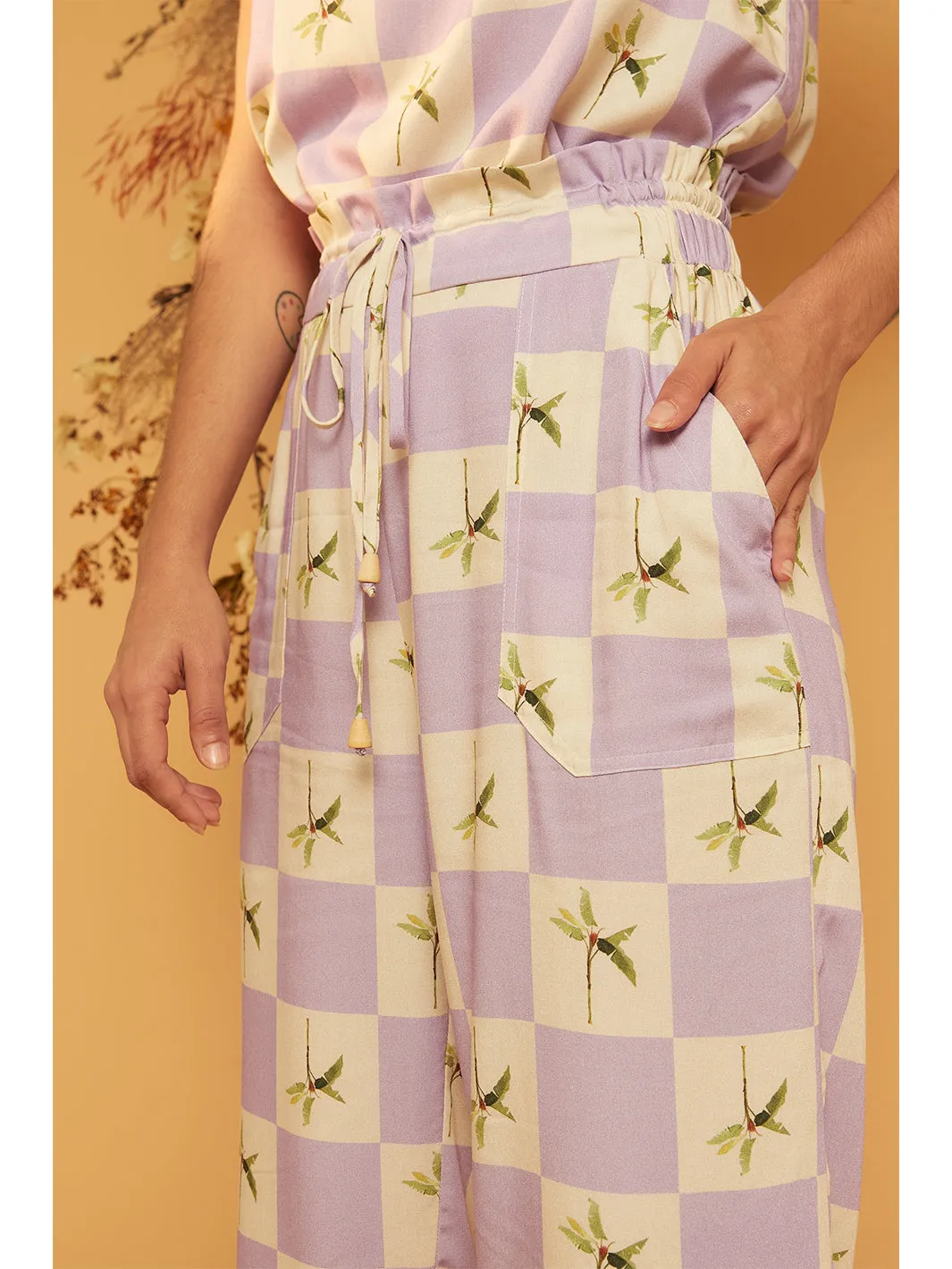 Anti Pilling Fabric Reinforced Hemline BENTA CROPPED PANTS