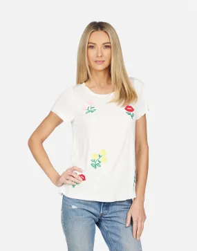 Bernadette Happy Floral Embroidery sporty and comfortable