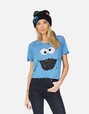 Modern Wear Leather combination Bess Crystal Cookie Monster