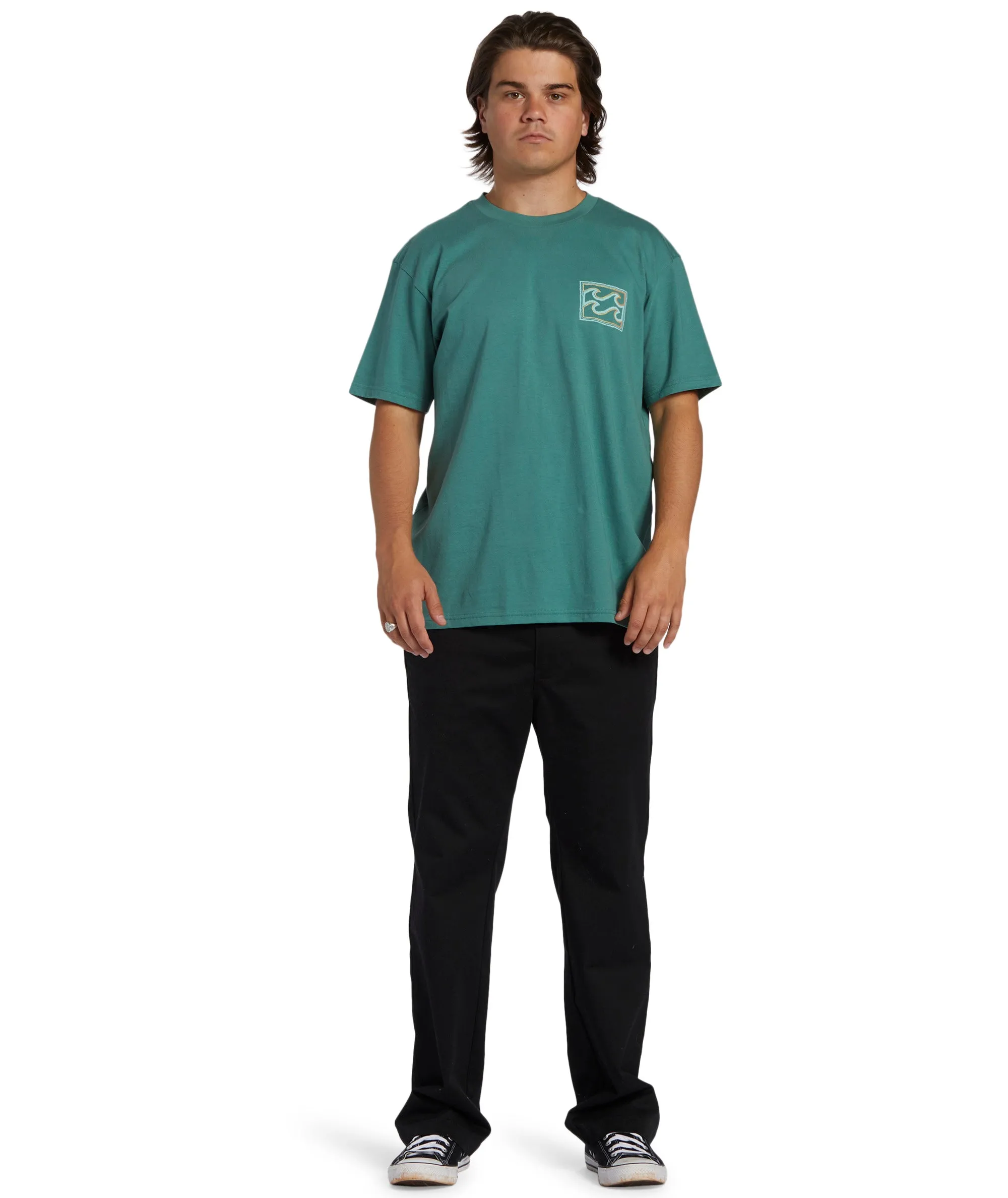 Comfortable Wear Billabong Mens Crayon Wave Short Sleeve T-Shirt