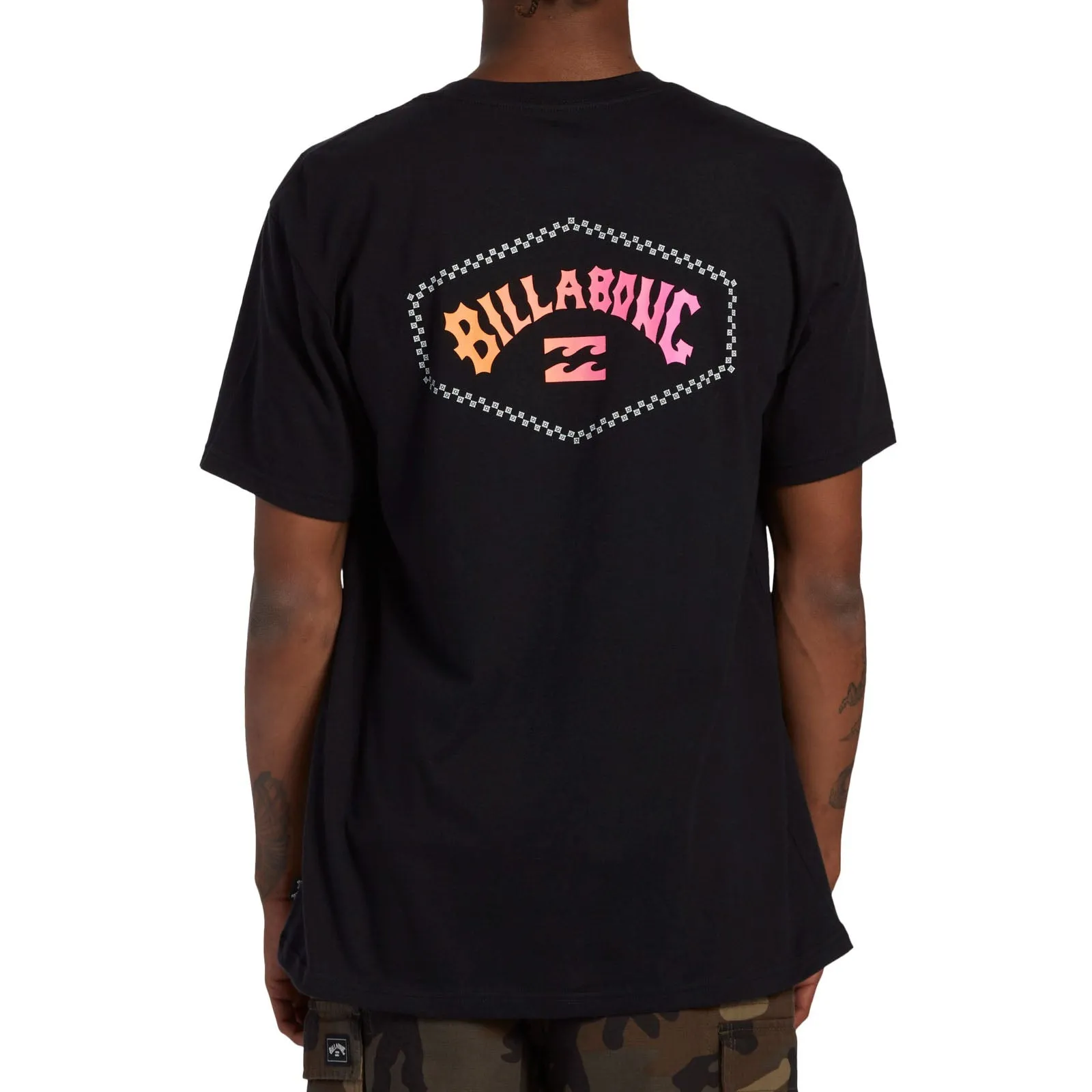 Billabong Mens Exit Arch Crew Neck Cotton T-Shirt Bonded Seam Durability NoSlip Grip