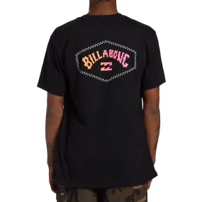 Textured Weave Pattern Billabong Mens Exit Arch Crew Neck Cotton T-Shirt