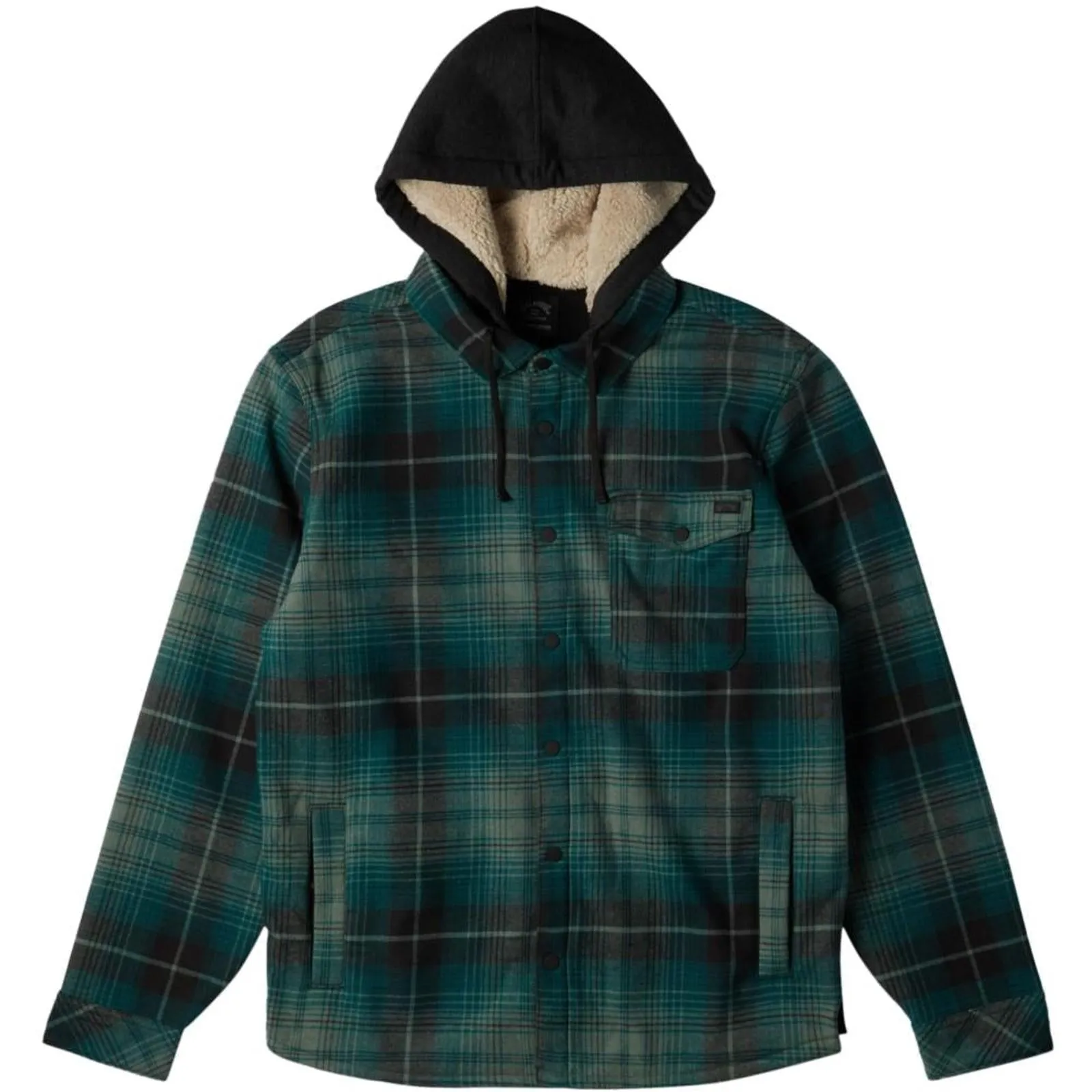 Billabong Mens Furnace Bonded Long Sleeve Flannel Shirt Anti Pill Technology Quick Release Cuffs