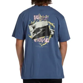 Billabong Mens High Tide Crew Neck Cotton T-Shirt Minimalist Stitching