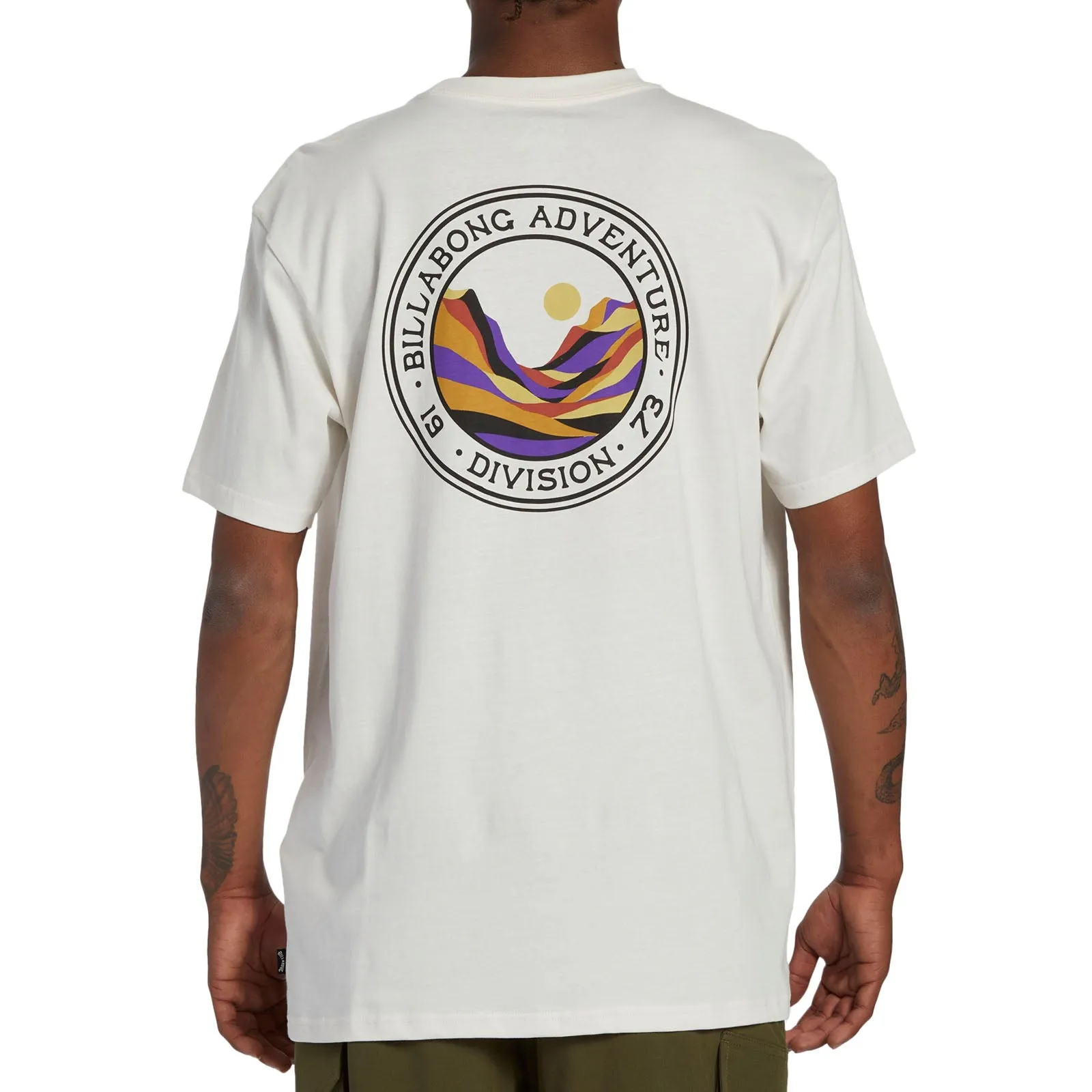 Ergonomic Pattern Design Billabong Mens Rockies Crew Neck Cotton T-Shirt