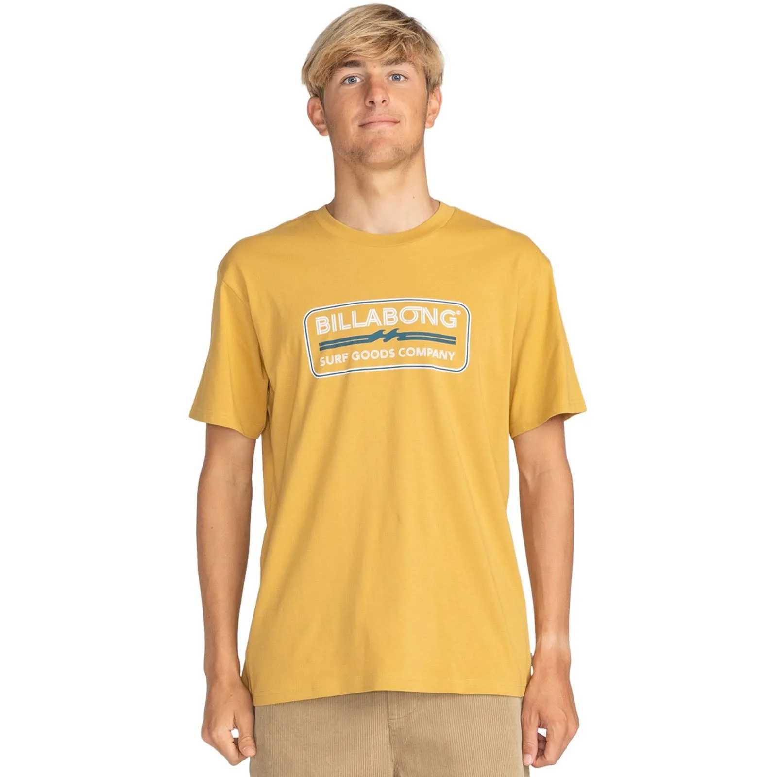 Billabong Mens Trademark Crew Neck T-Shirt FlexibleRibbedTrims Soft Hoodie