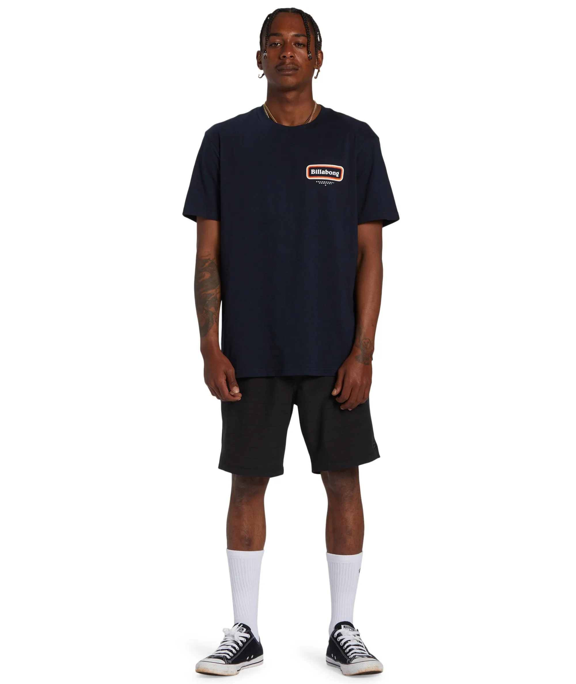 AntiOdorTreatment Billabong Mens Walled Short Sleeve T-Shirt