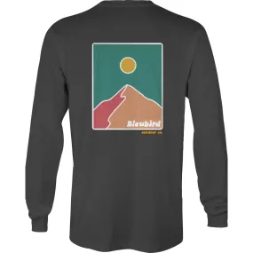 Reinforced Neckline Flexible Knit Bleubird Mens Picos  Graphic Long Sleeve T-Shirt - -