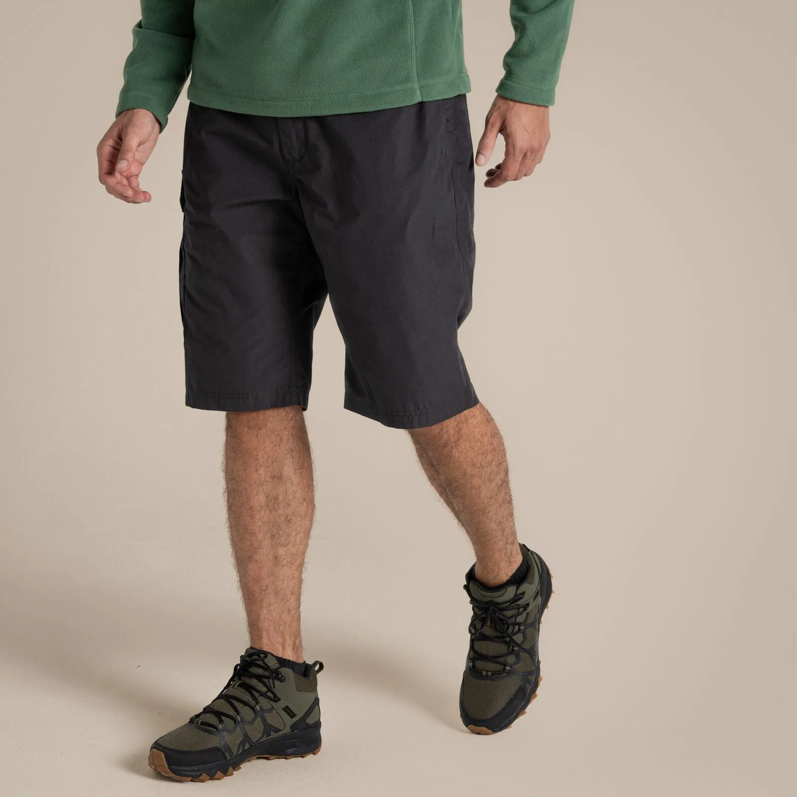 Durable Weave Craghoppers Mens Kiwi Water Repellent Long Cargo Shorts