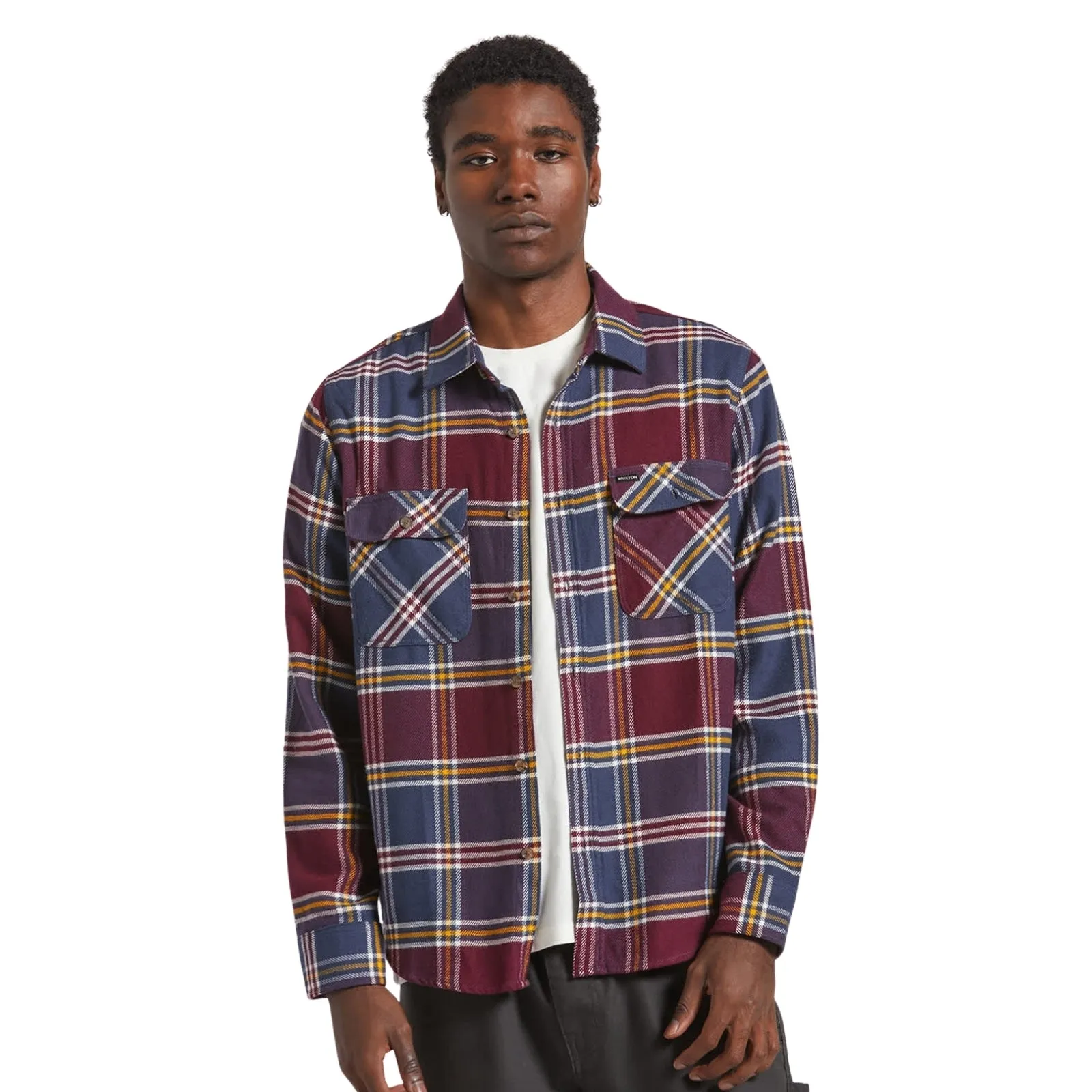 Outdoor Adventure Brixton Mens Bowery Flannel Long Sleeve Shirt