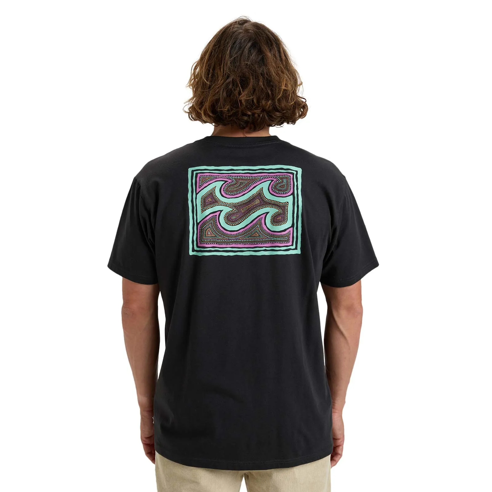 Billabong Mens Crayon Wave Short Sleeve T-Shirt AllSeason Wearability