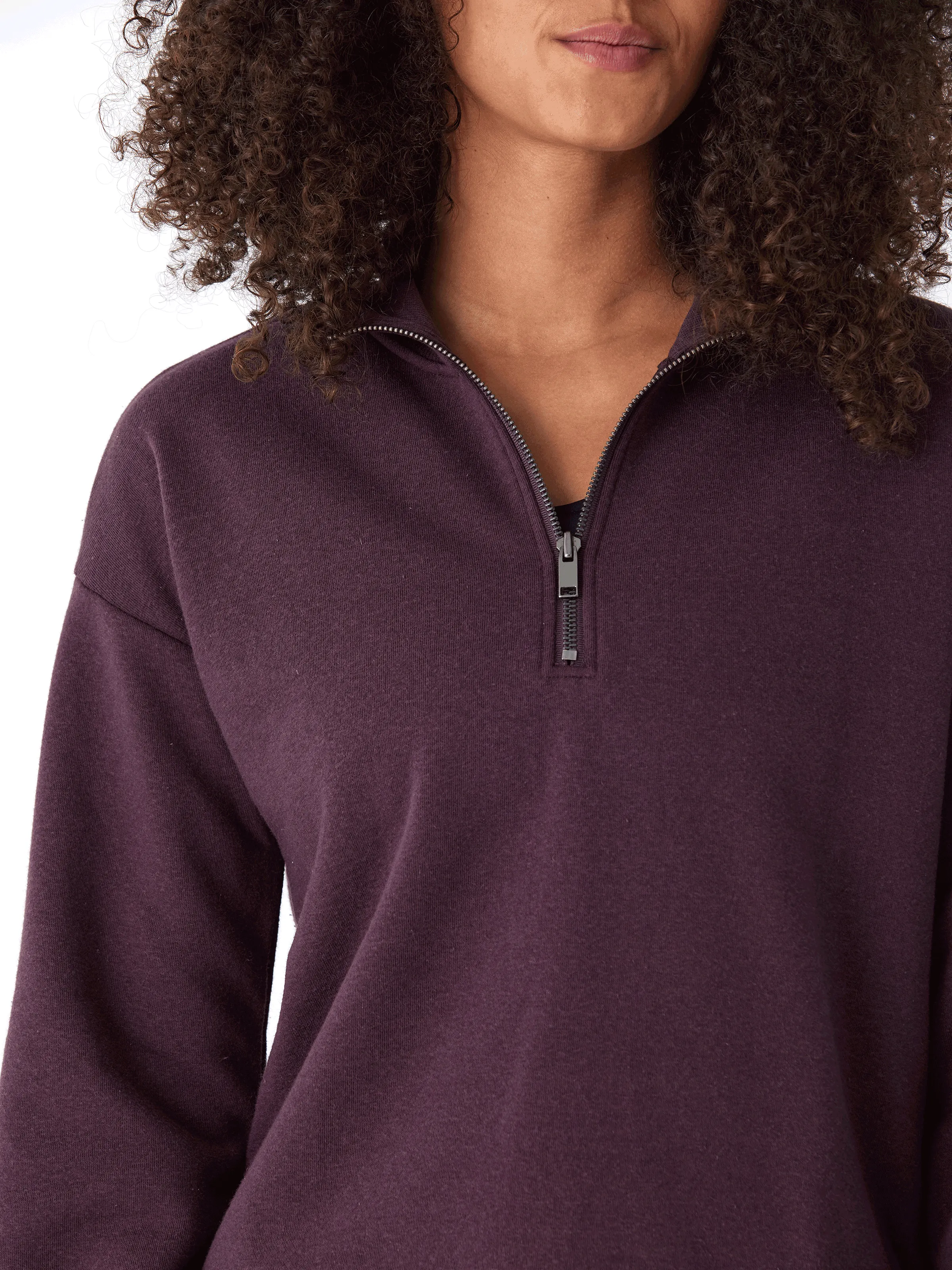 Flatlock Seam Construction Ultra Flexible Constance Tribend Fleece Half Zip Pullover