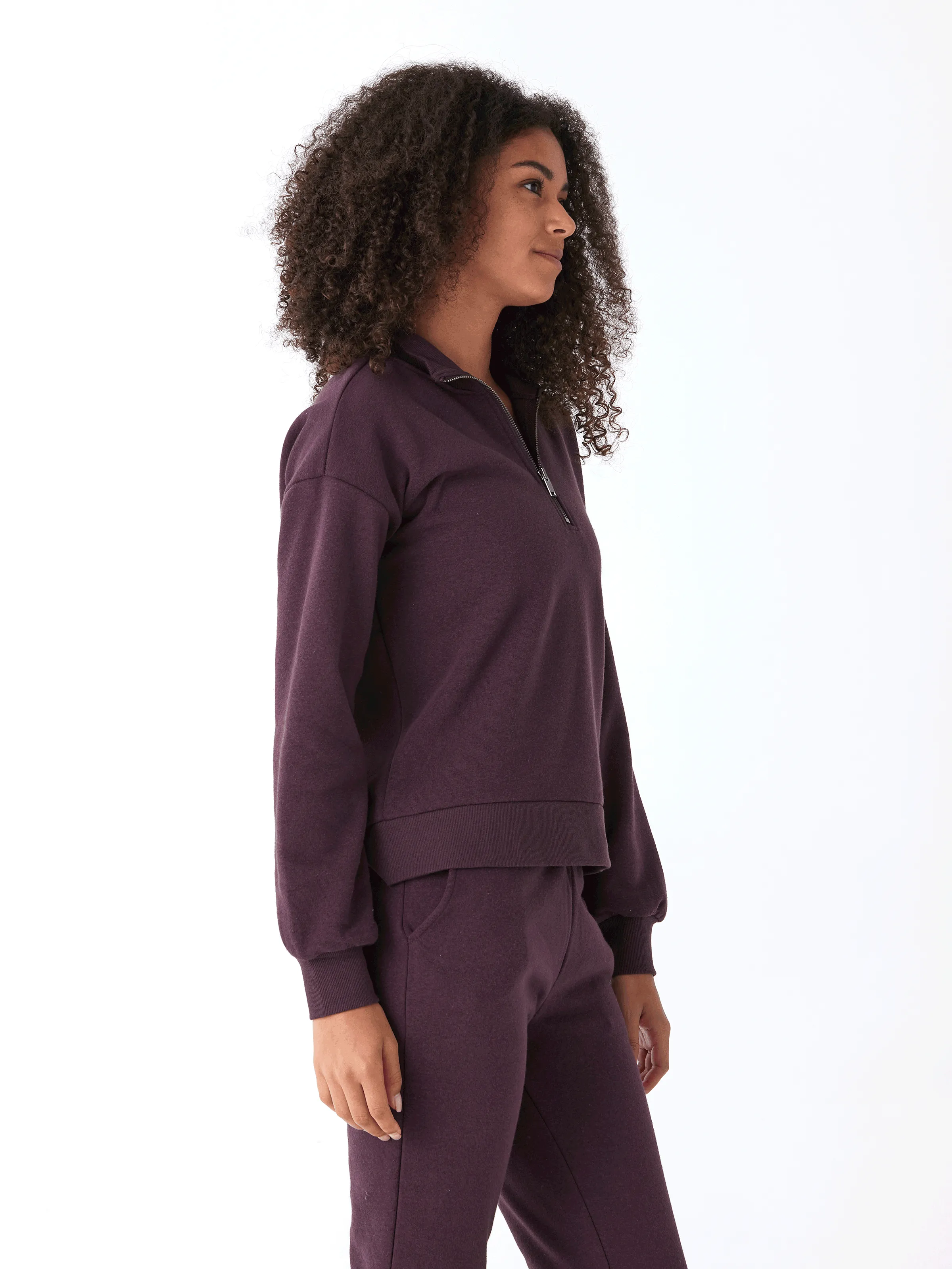 Low Profile Fastening Simple Layers Constance Tribend Fleece Half Zip Pullover