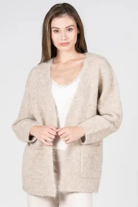 Cozy Comfort Wear Textured Open Sweater Cardigan