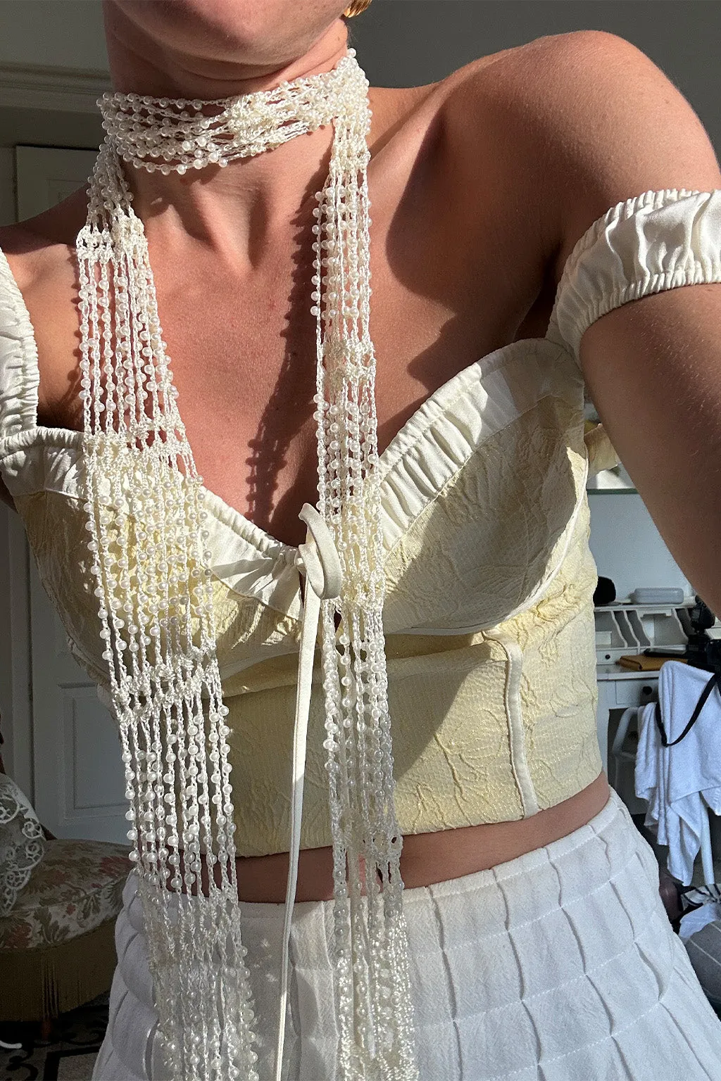 BuiltInLayer Ellie Baby Yellow Corset Top