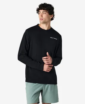 SCENIC L/S T-SHIRT, Black Durable Double Stitching